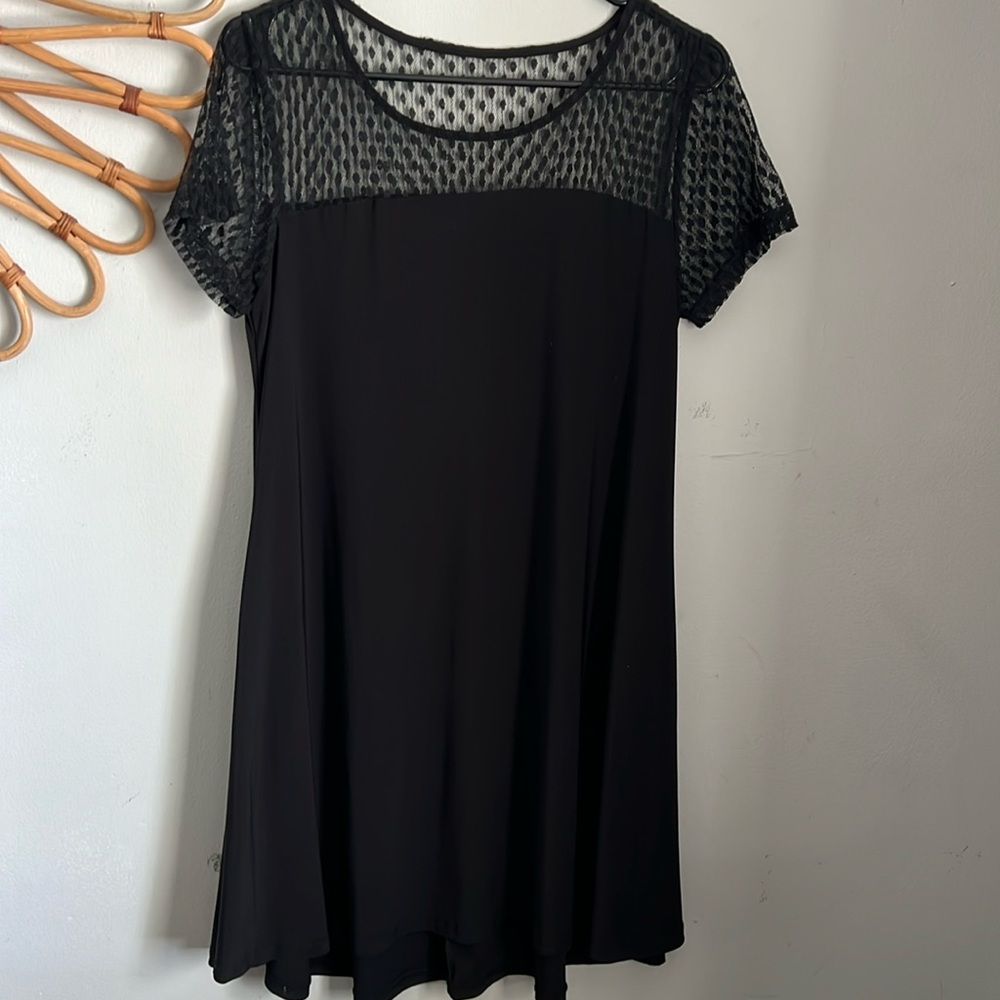 Nina Leonard black dress